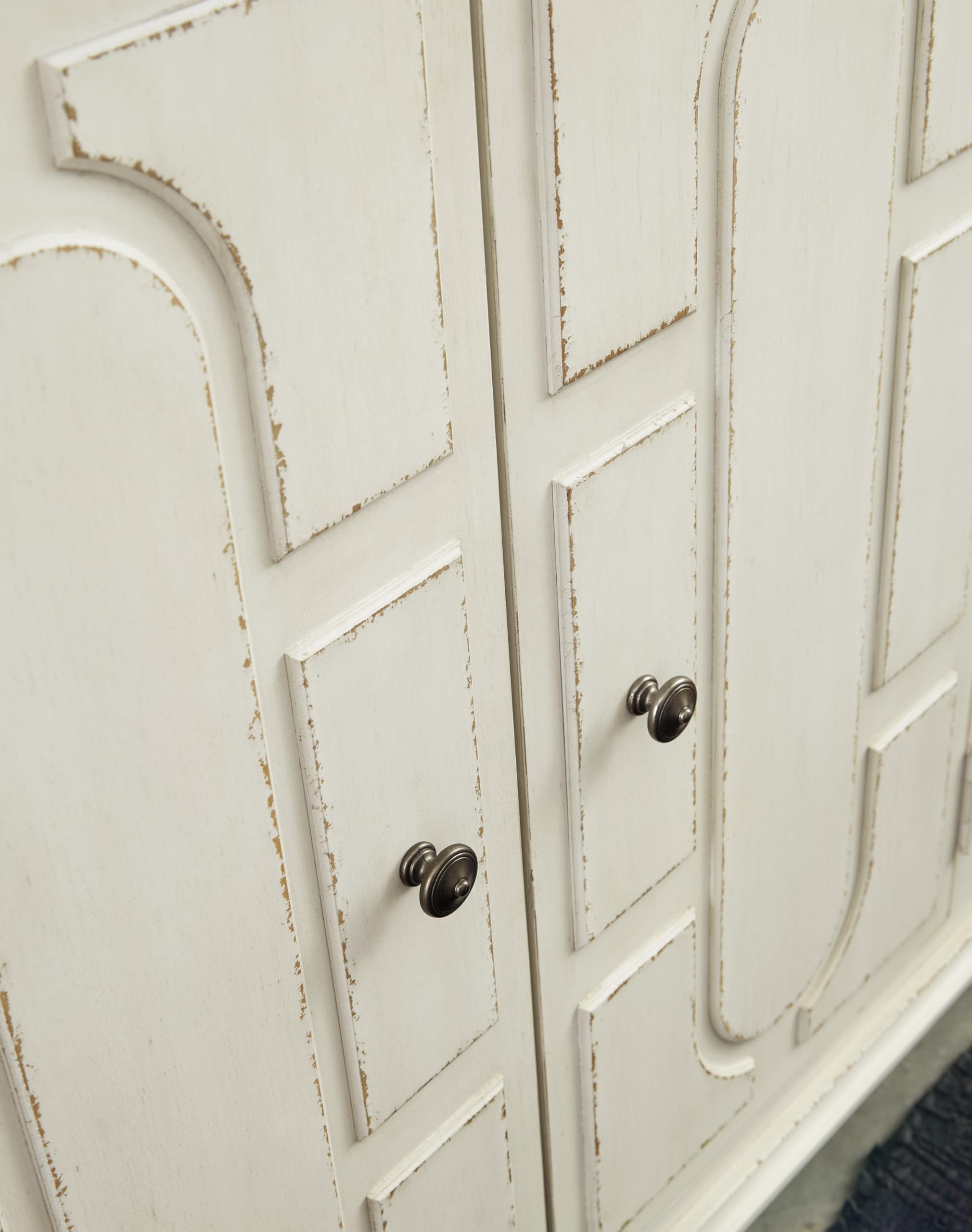 4-Door Accent Cabinet with Adjustable Shelves