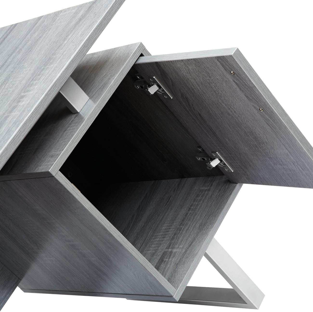 Modern Office Desk with Storage Drawers & File Cabinet