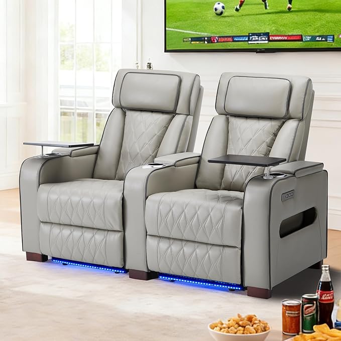 Power Reclining Home Theater Sofa