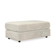 Signature Design by Ashley Soletren Contemporary Chenille Oversized Ottoman, Off-White