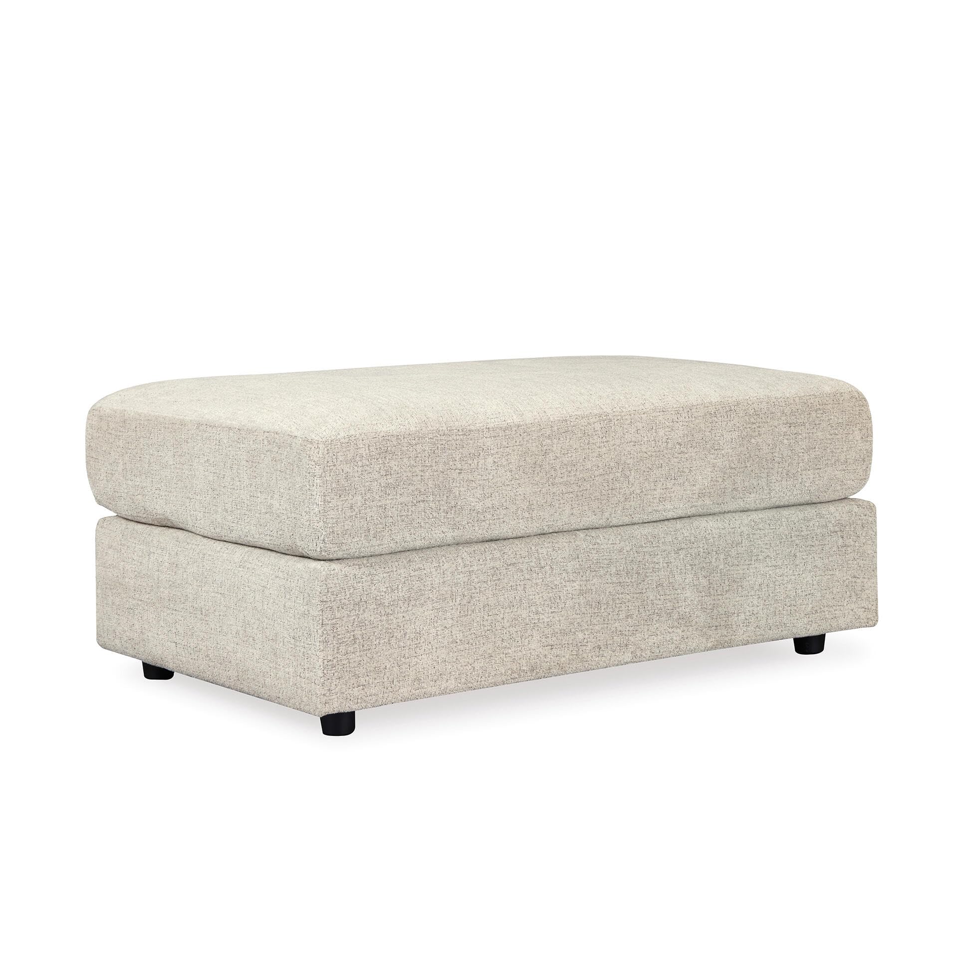 Signature Design by Ashley Soletren Contemporary Chenille Oversized Ottoman, Off-White