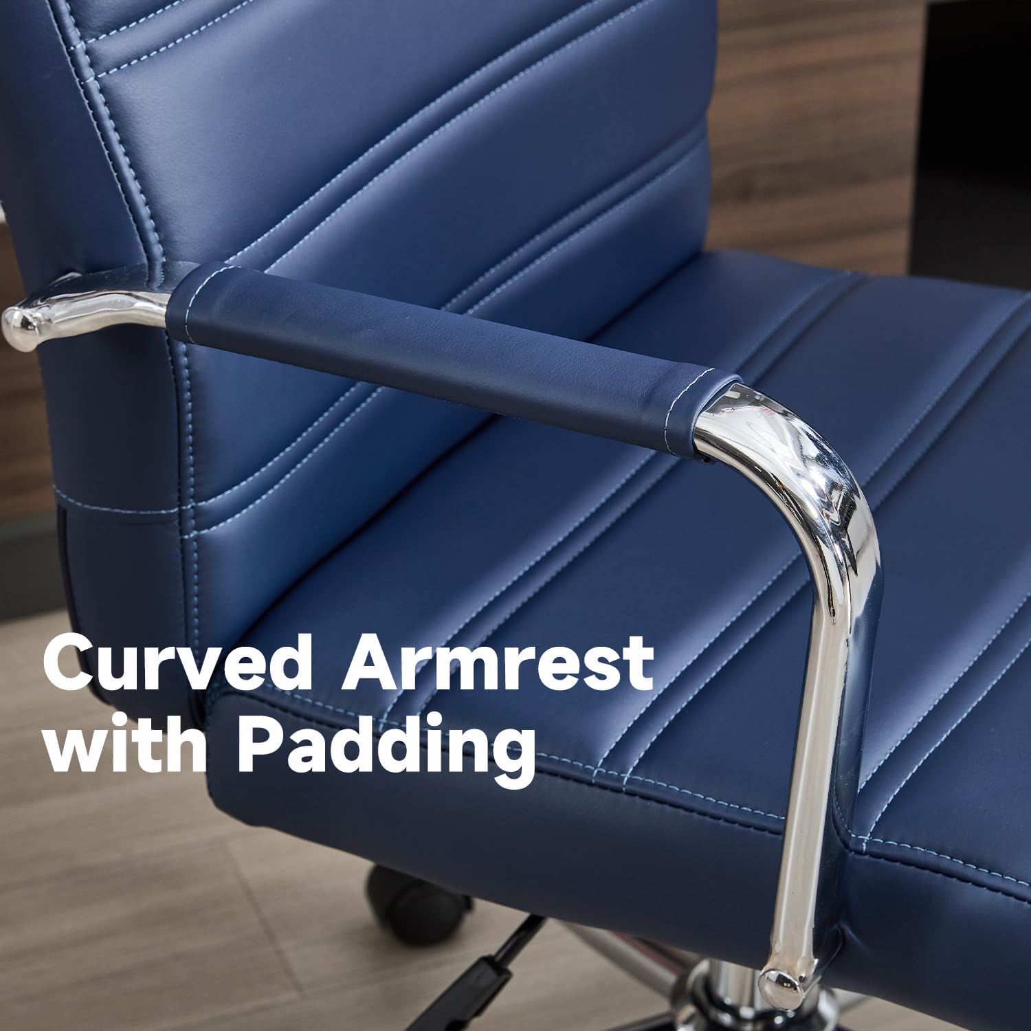 Leather Executive Office Chair with Wheels