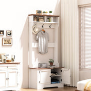 Hall Tree with Bench and Shoe Storage