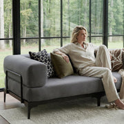Convertible Loveseat Sofa Bed with Removable Armrests