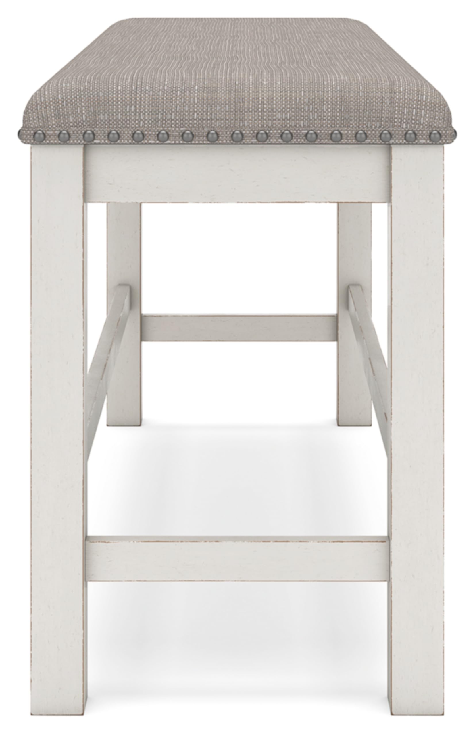 Signature Design by Ashley Robbinsdale 49" Counter Height Dining Bench, Antique White