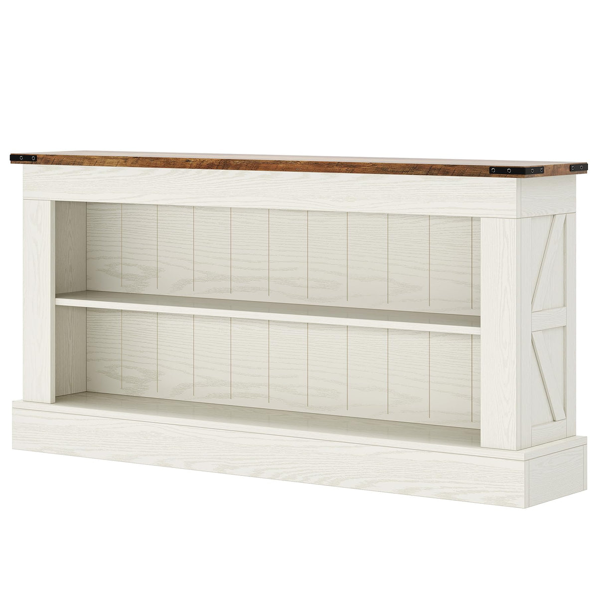 Tribesigns 63" Console Table, 3-Tier Entryway Table with Storage Shelves