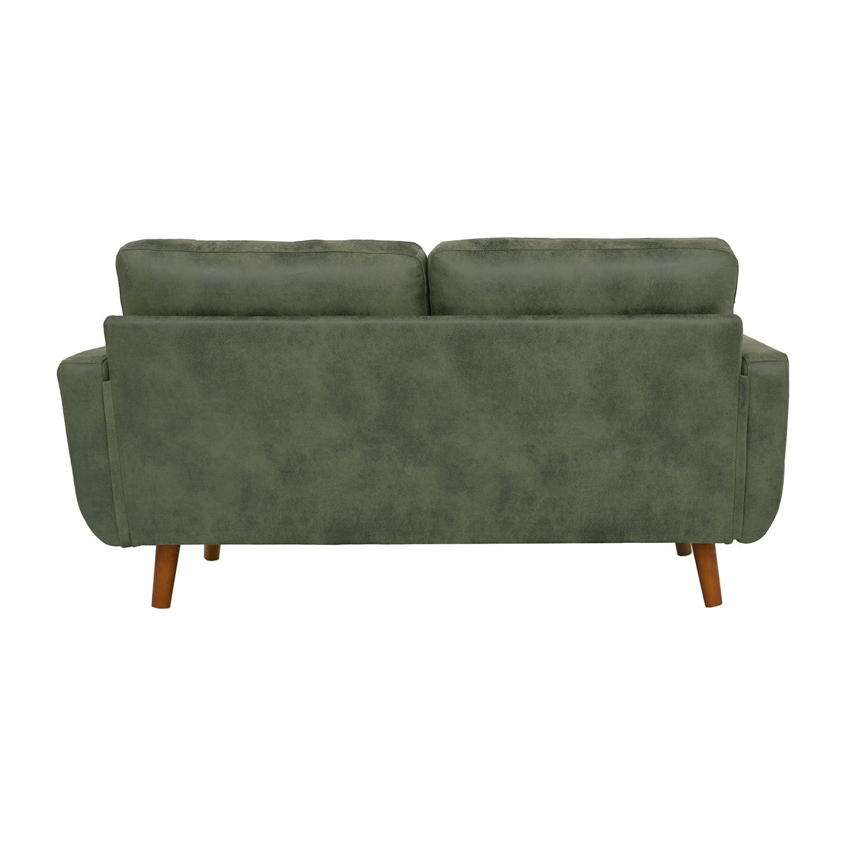 Olive Green Tufted Loveseat