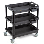 3-Shelf Rolling Utility Cart 500 lbs Capacity
