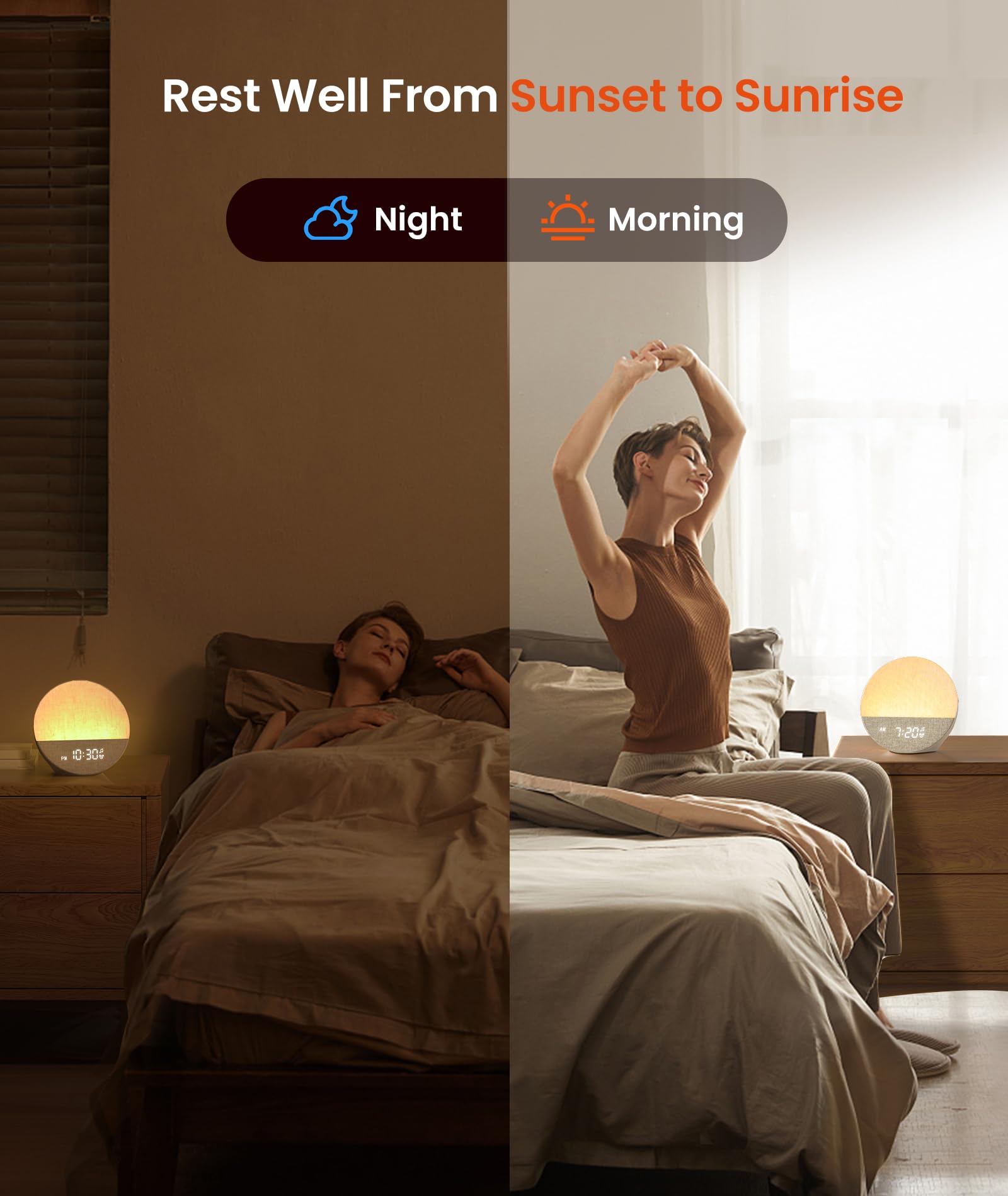 Sunrise Alarm Clock & White Noise Sound Machine