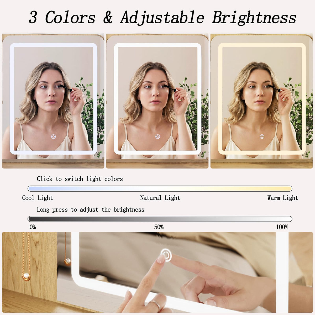Compact LED Makeup Vanity