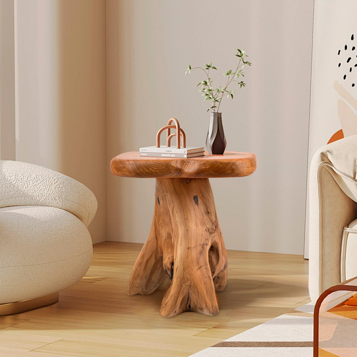 Live Edge Cedar Side Table