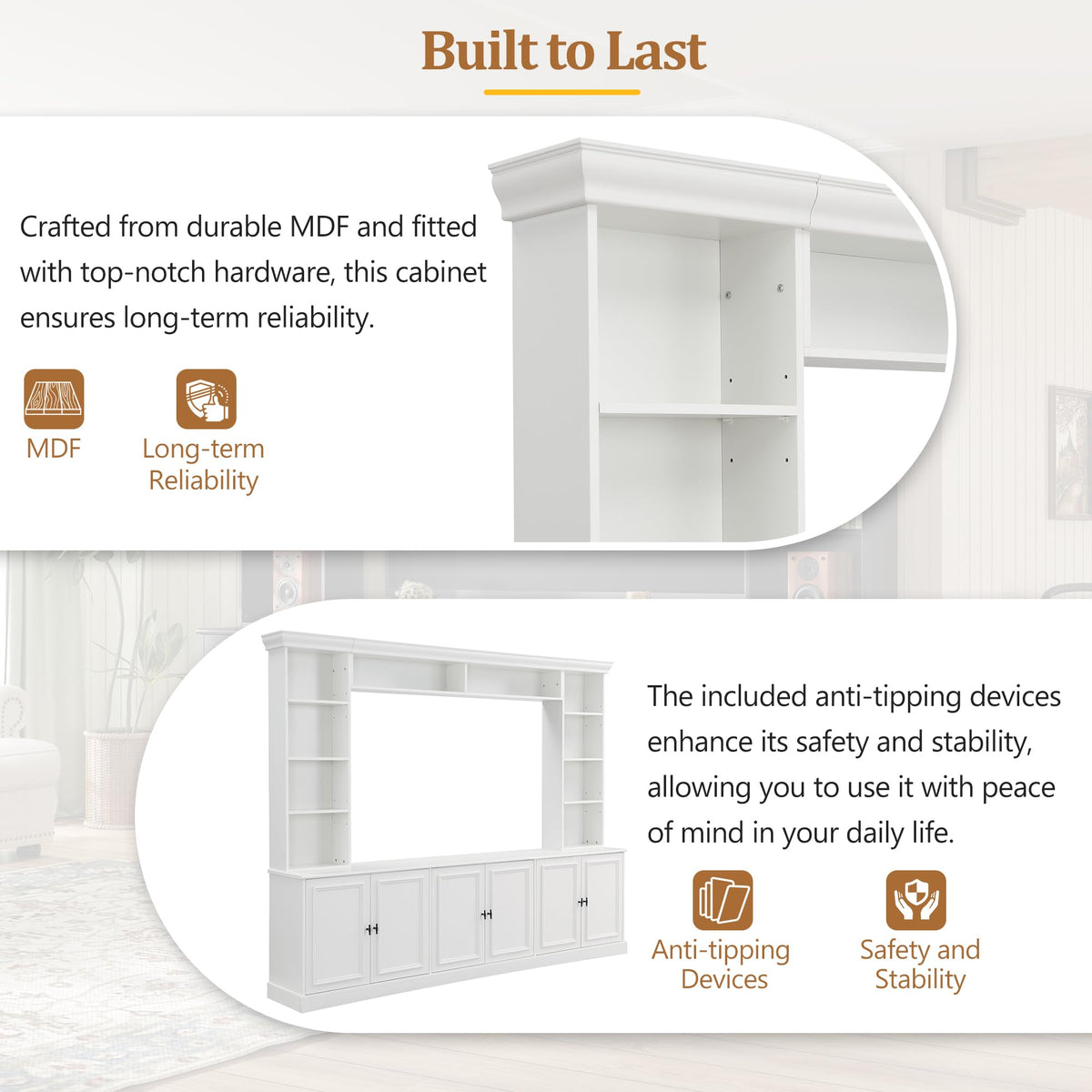 White Farmhouse Entertainment Center