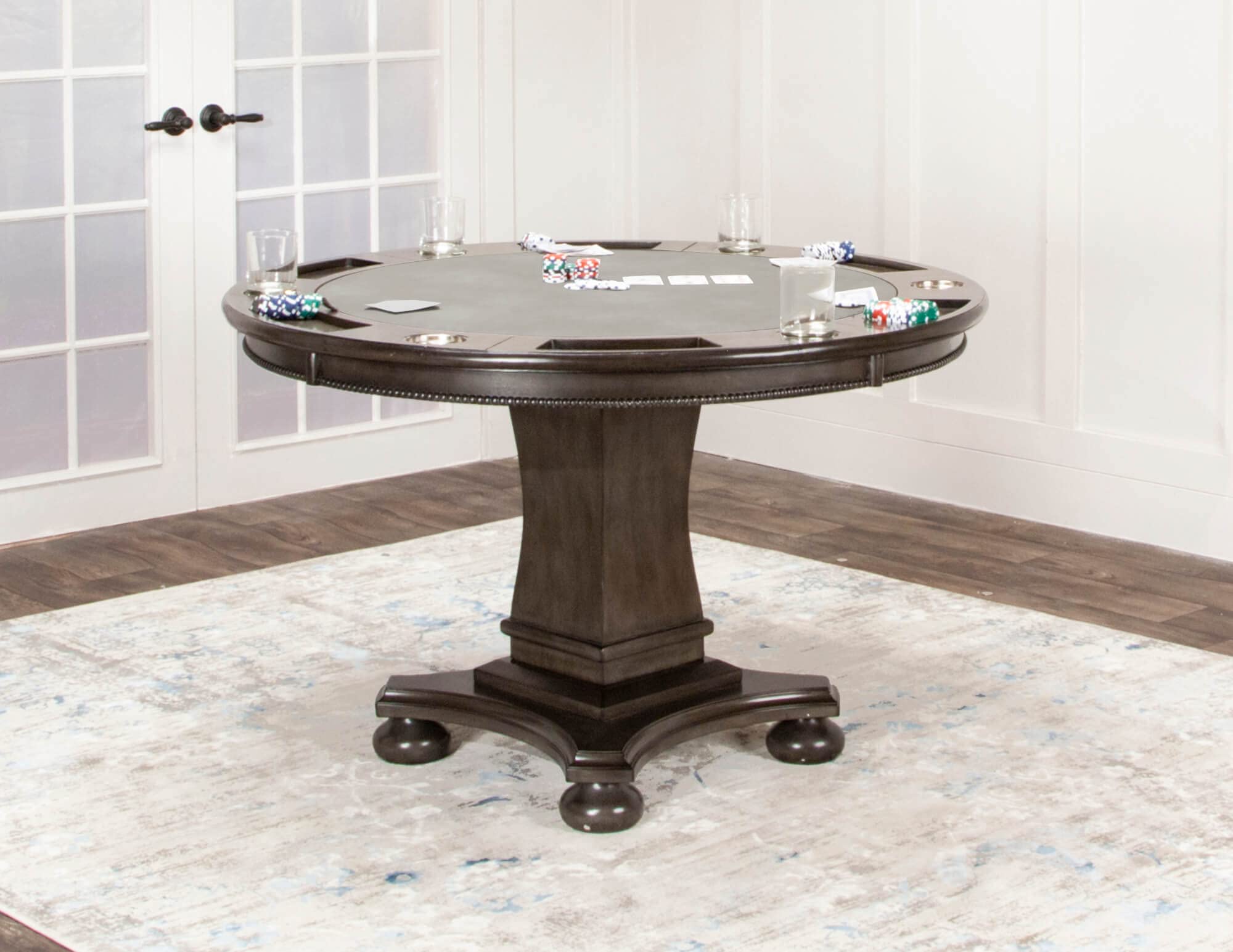 2-in-1 Dining & Poker Game Table
