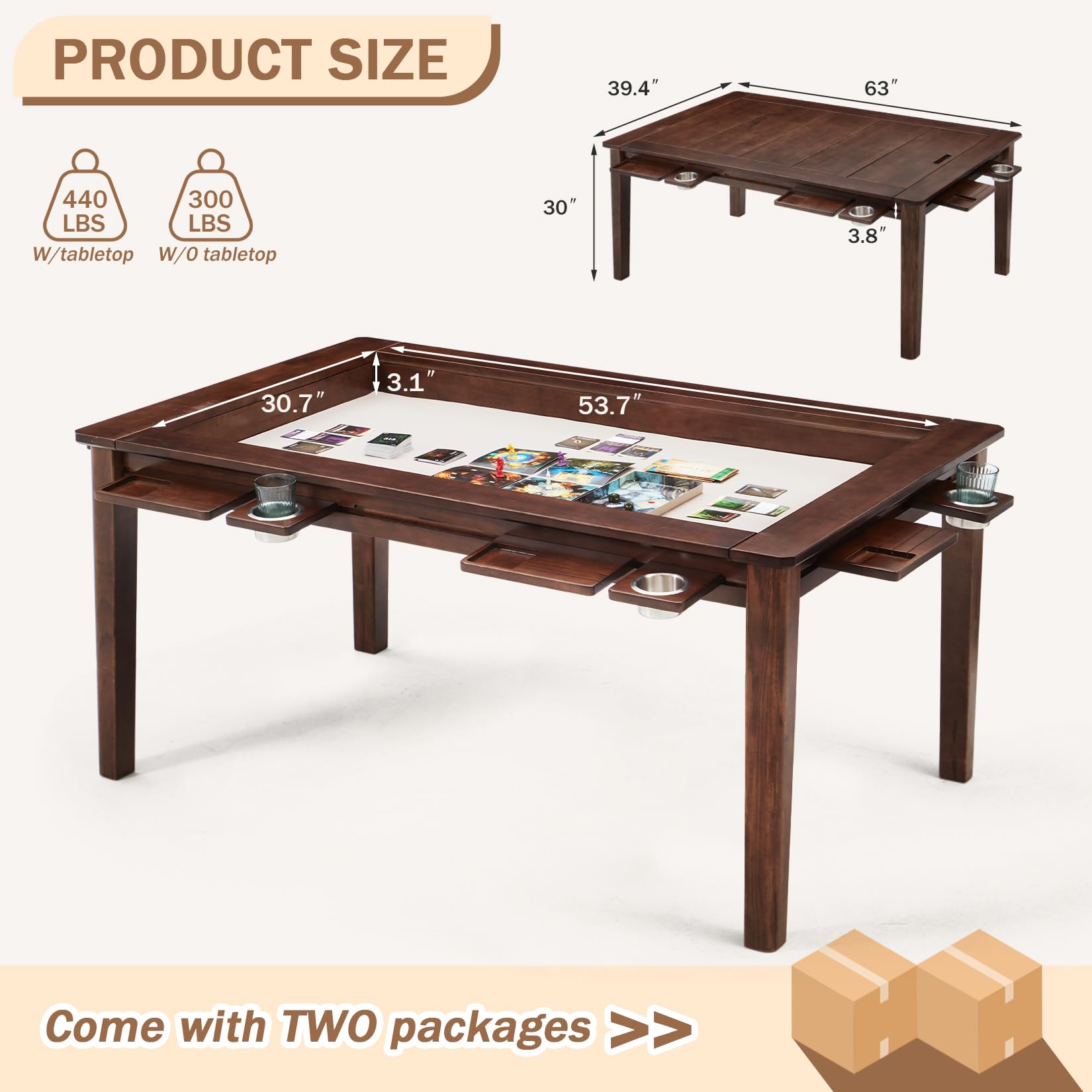 Convertible Gaming & Dining Table