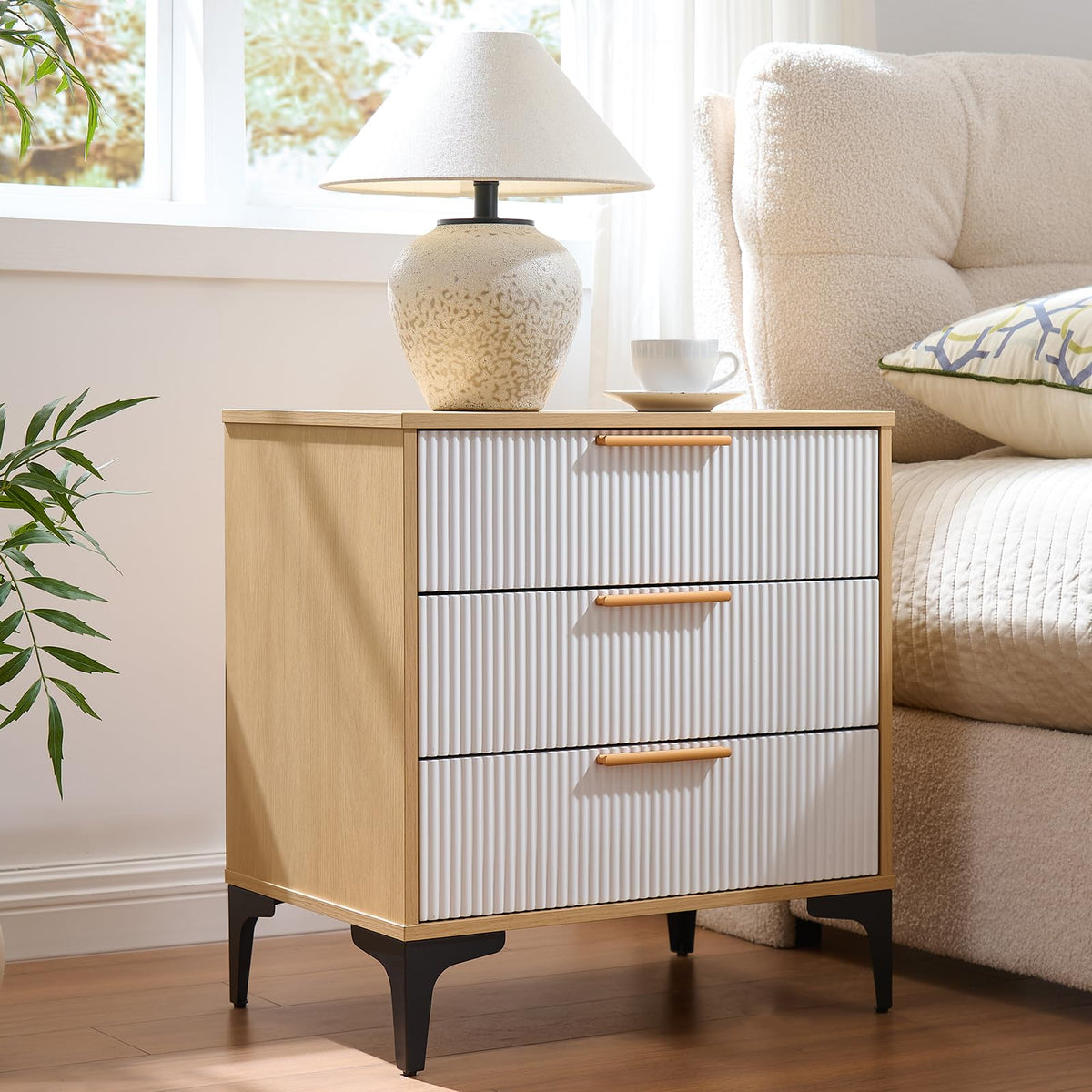 3-Piece Fluted Bedroom Set