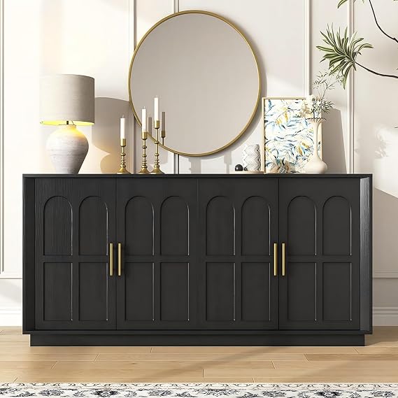 Fluted Arched Sideboard Cabinet
