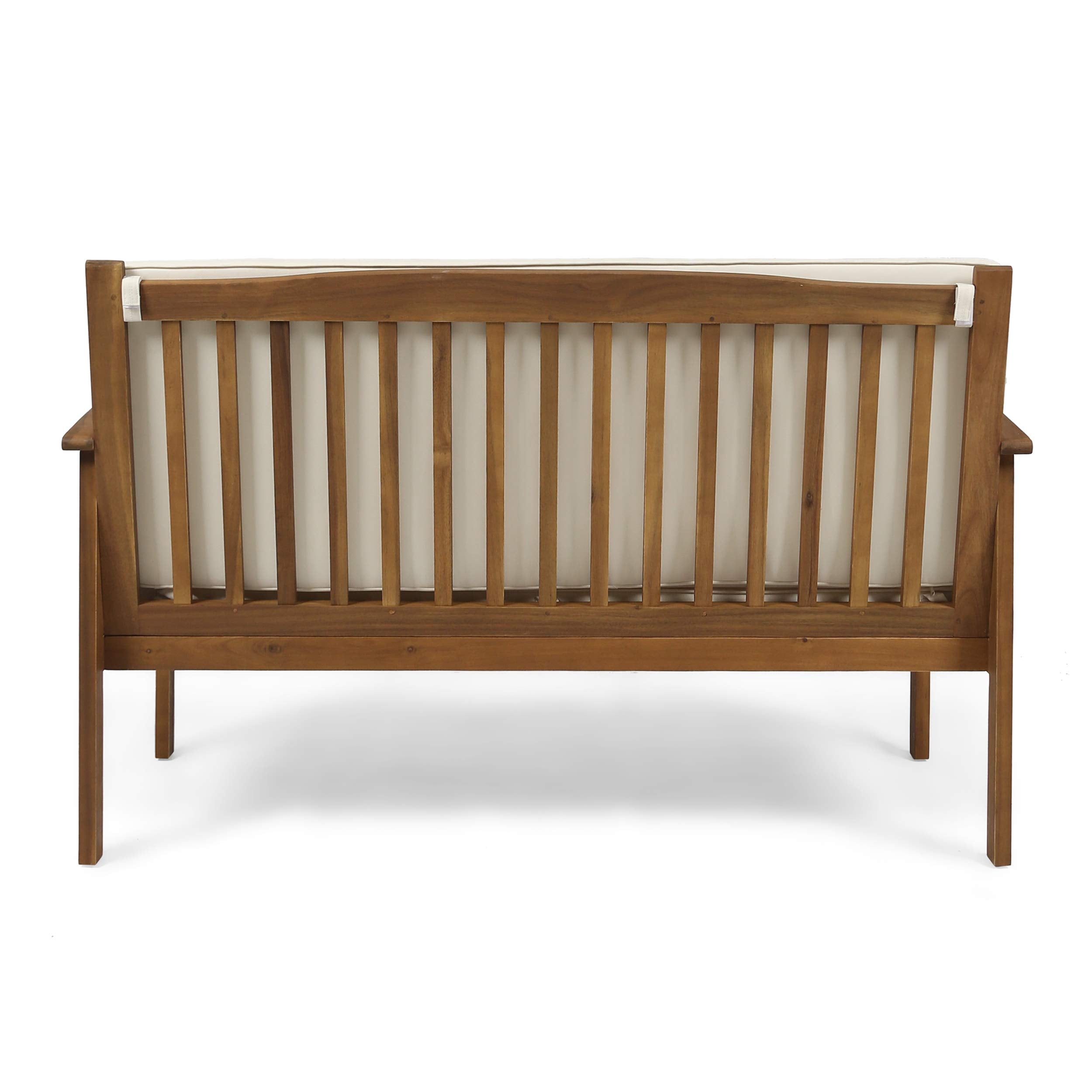 Outdoor Acacia Wood Loveseat