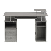 Grey Computer Desk with Storage