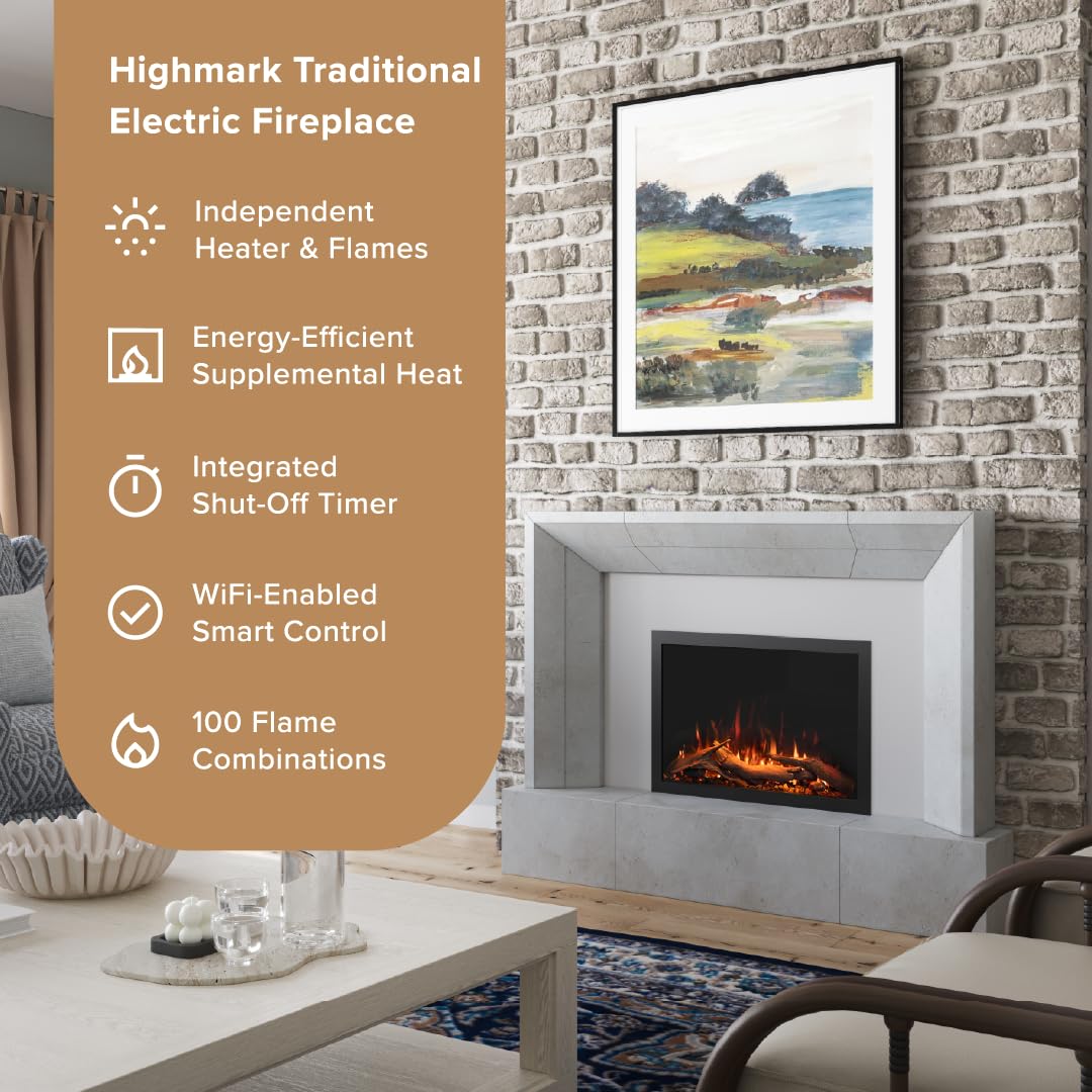 Smart Electric Fireplace Insert