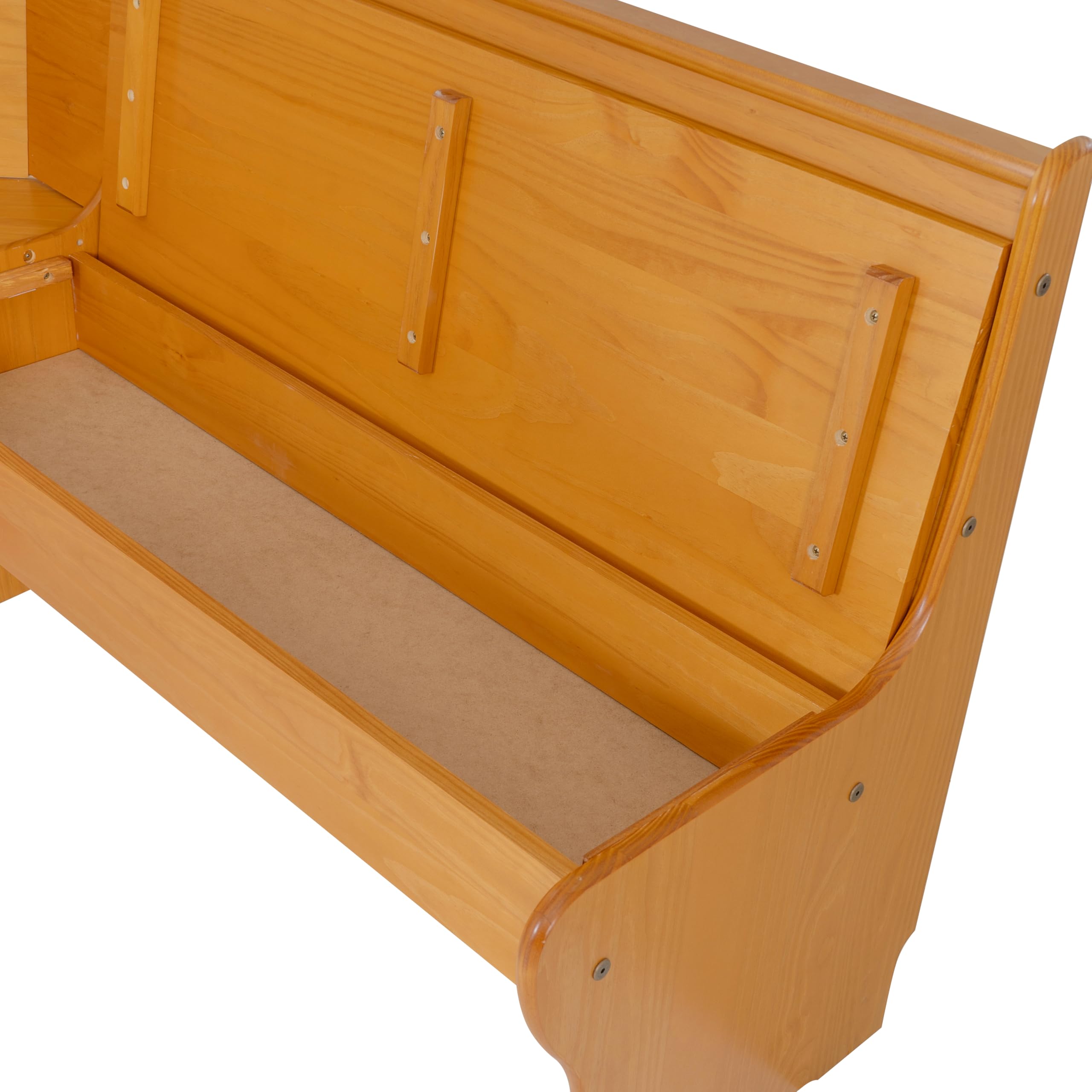 Linon Chelsea Kitchen-Nook Corner Unit, Natural