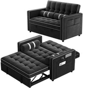 3-in-1 Convertible Sleeper Sofa Bed with USB Ports