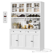 Kitchen Pantry Cabinet with Charging Station
