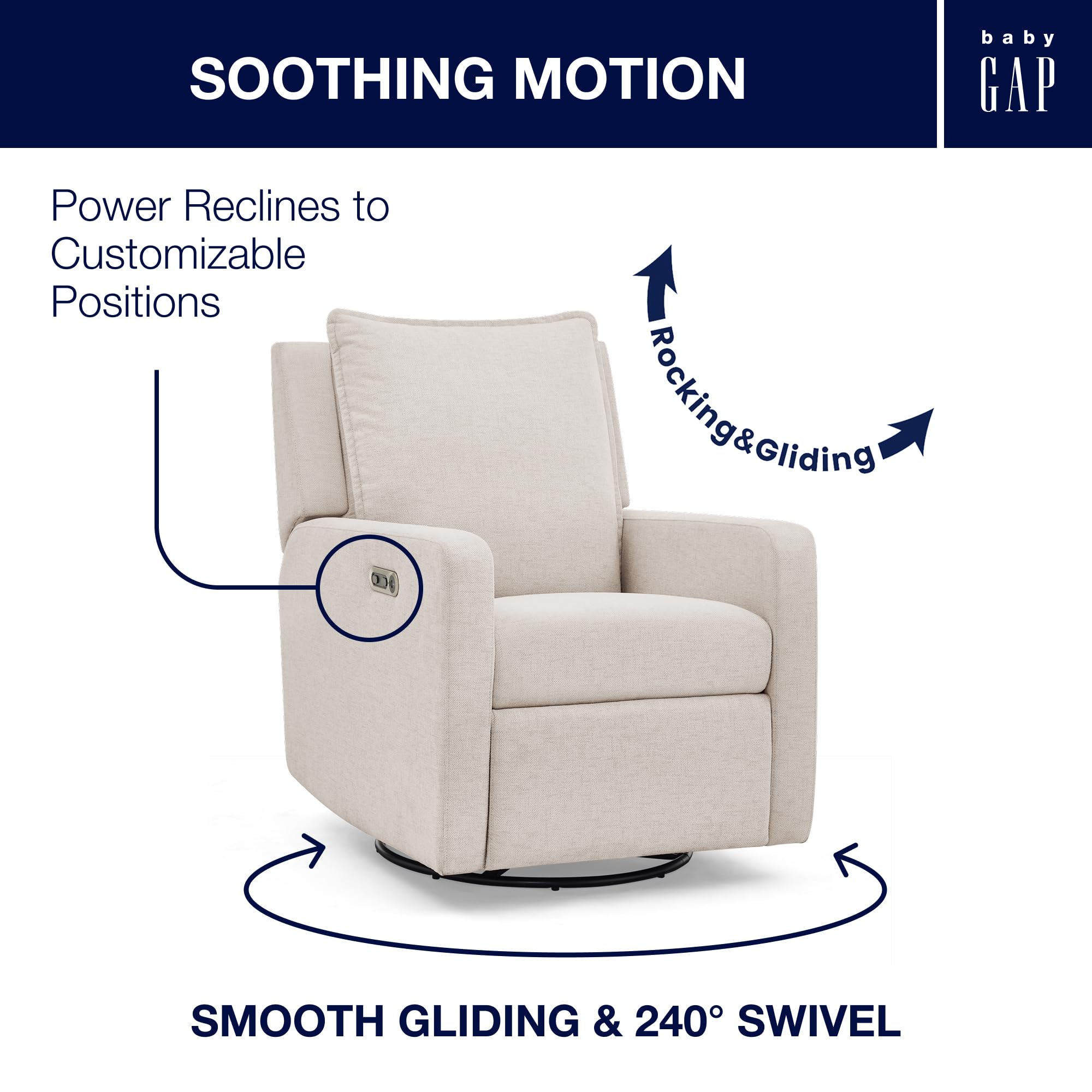 Power Recliner with USB Charging