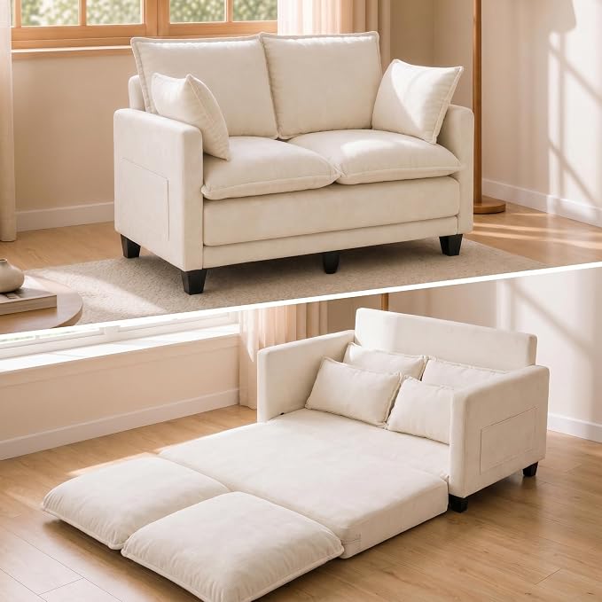 Chenille Loveseat Sofa Bed