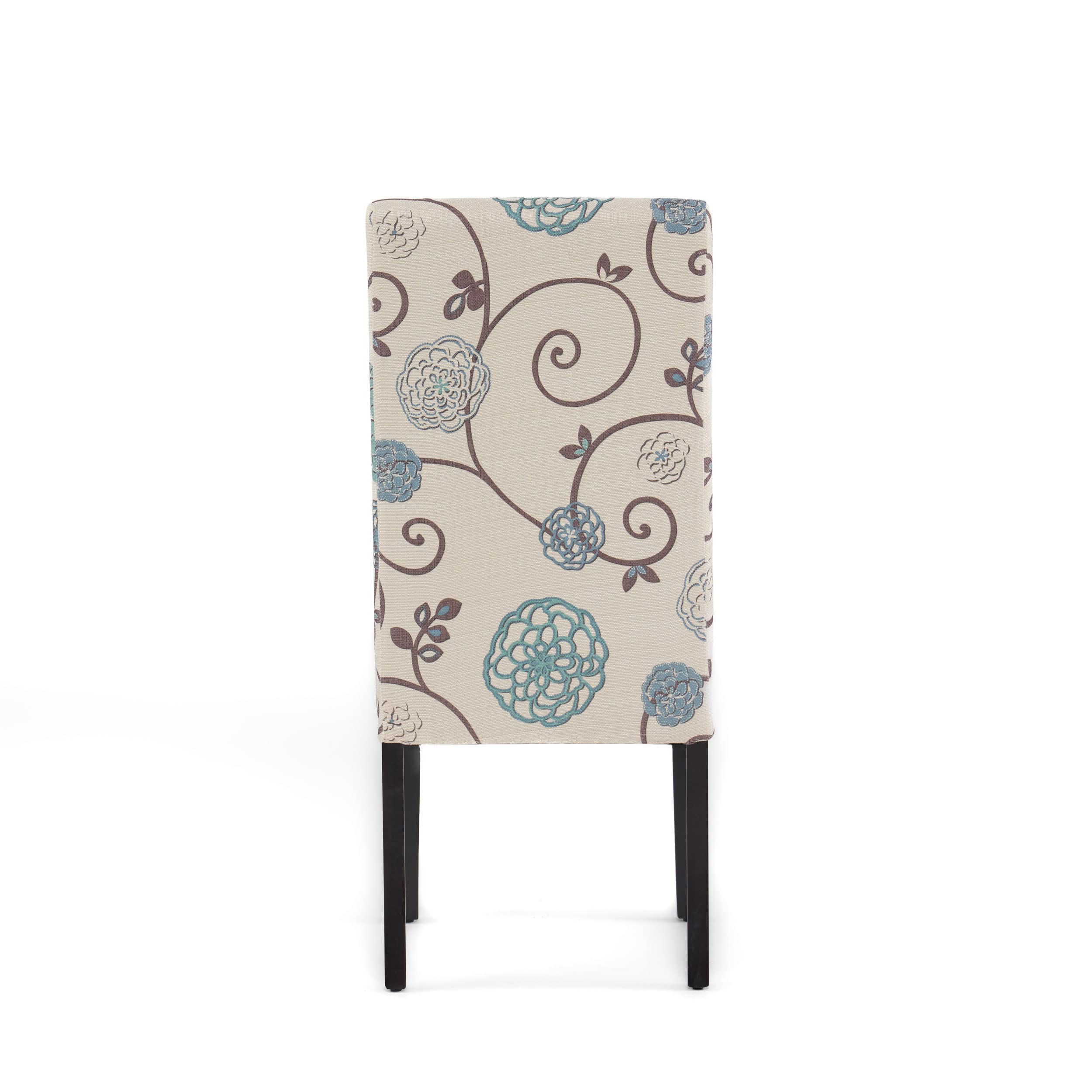 Contemporary Fabric Dining Chairs, Set of 2