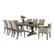Roundhill Furniture Birmingham Dining Set, One Size, Driftwood Finish