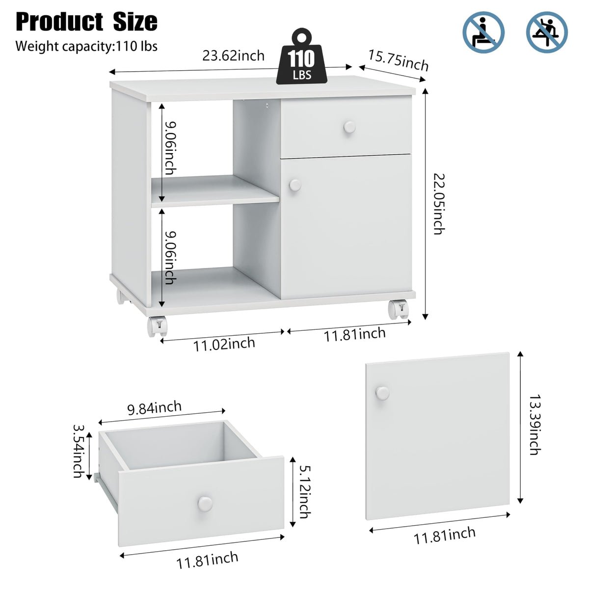 Rolling File Cabinet