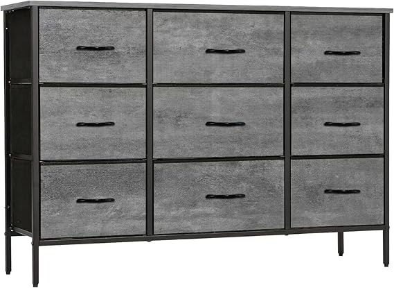 9-Drawer Wide Fabric Dresser