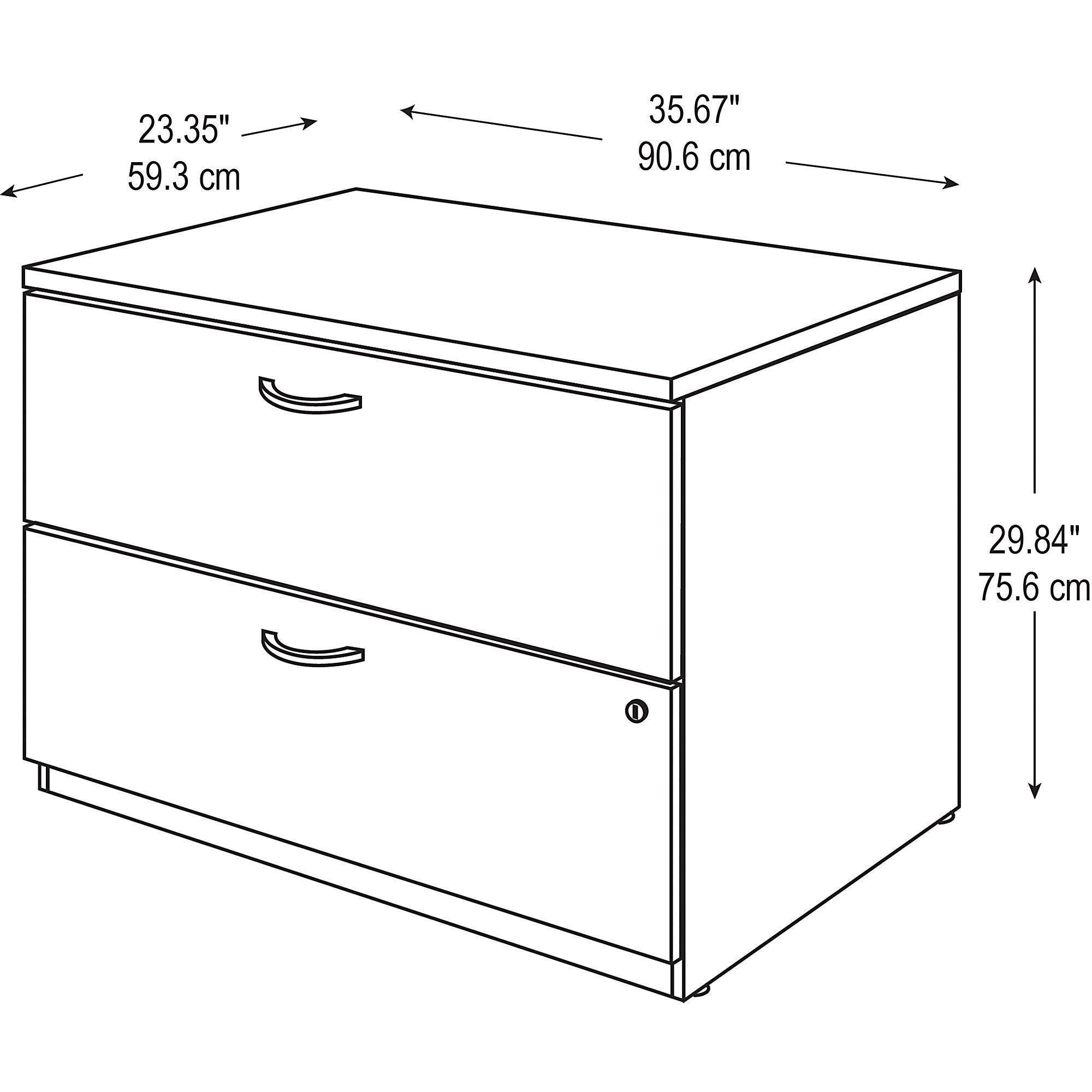 2-Drawer Lateral File Cabinet