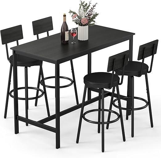 5-Piece Counter Height Bar Table Set