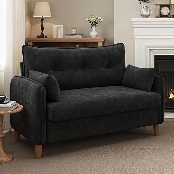 50" Tufted Loveseat Sofa