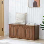 Farmhouse Storage Bench with Flip-Top Lid