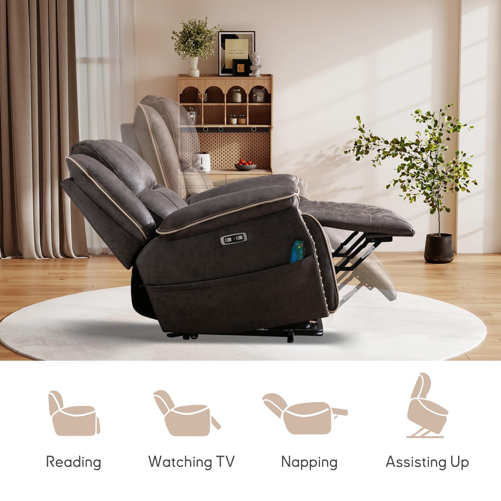 Power Lift Recliner Chair with Massage & Heating
