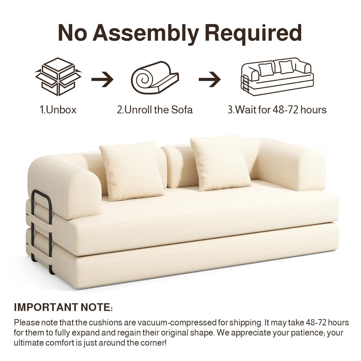 5-in-1 Convertible Sofa Bed