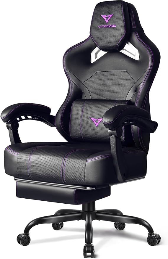 Big & Tall Gaming Chair with Footrest