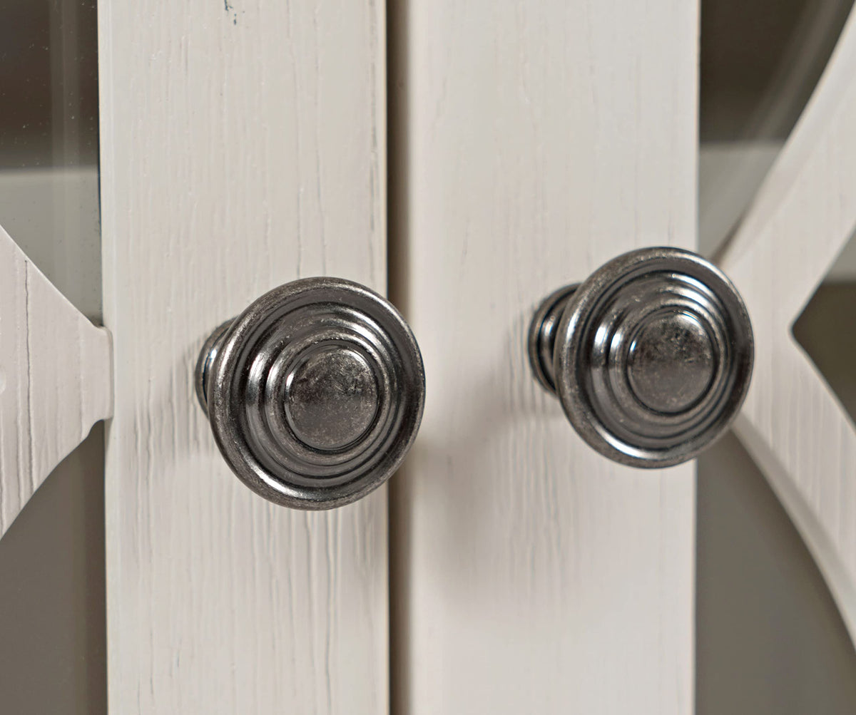 White Six-Door Accent Cabinet