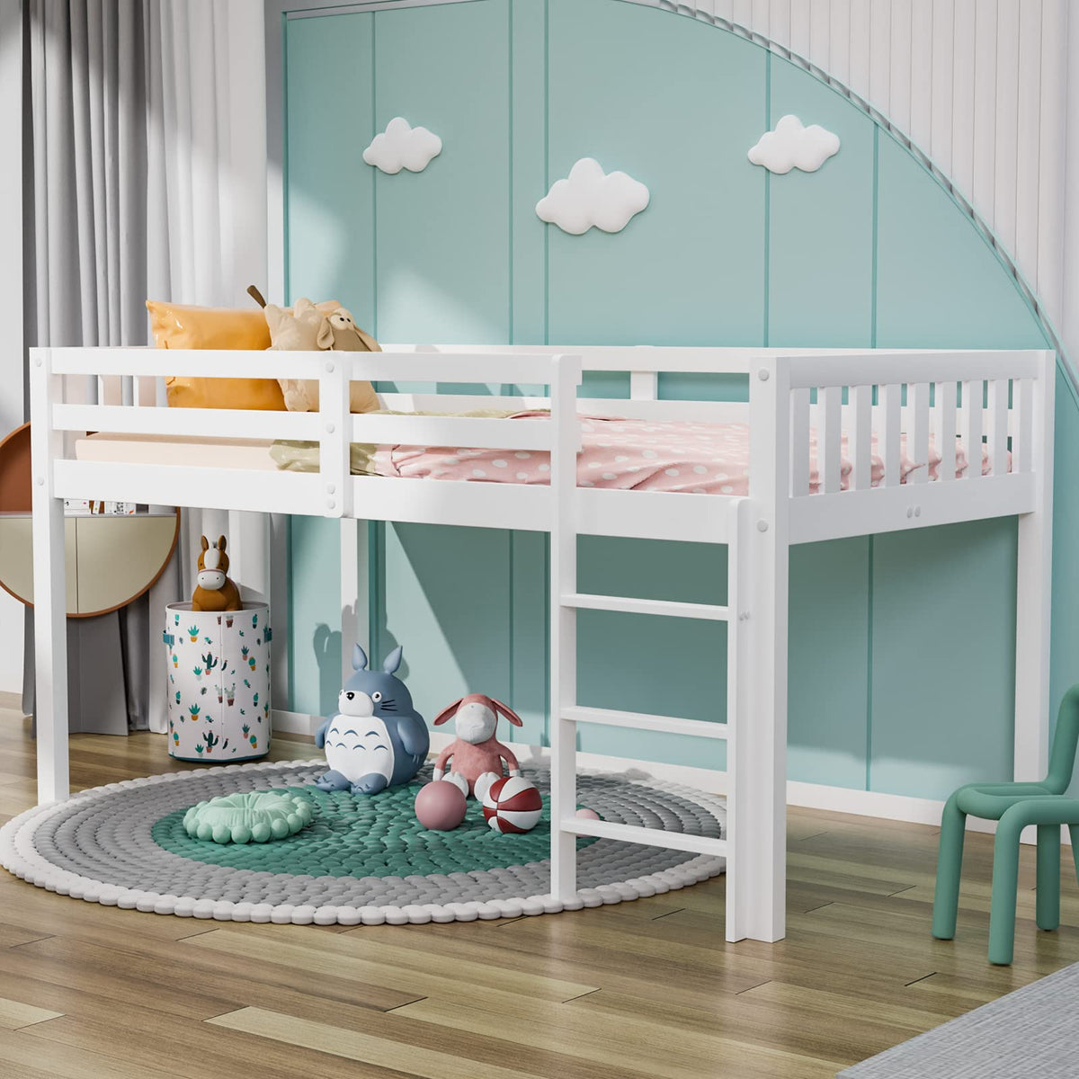 Twin Low Loft Bed