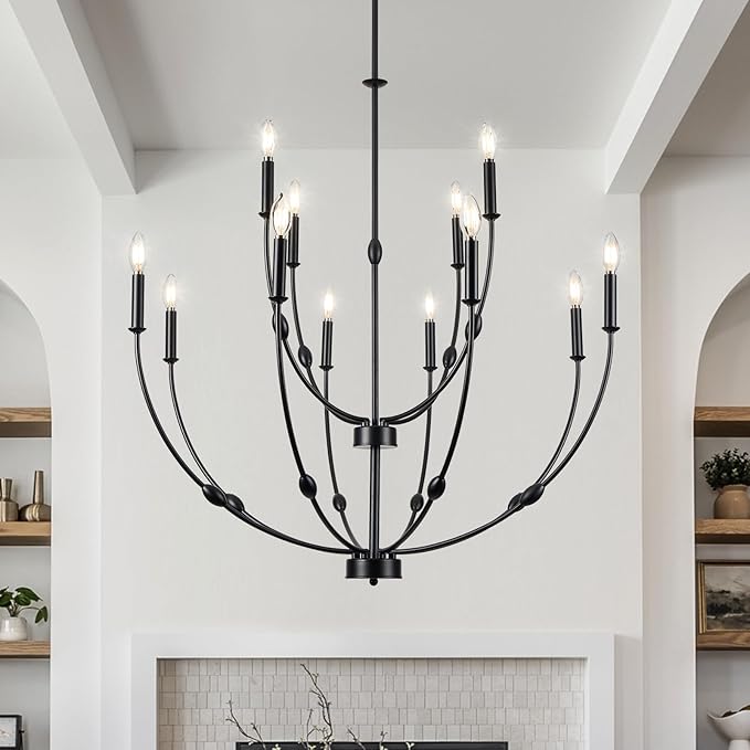 2-Tier Candle Style Chandelier