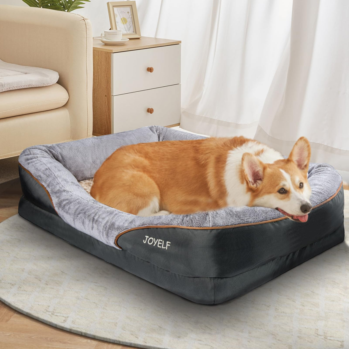 Large Orthopedic Memory Foam Dog Bed