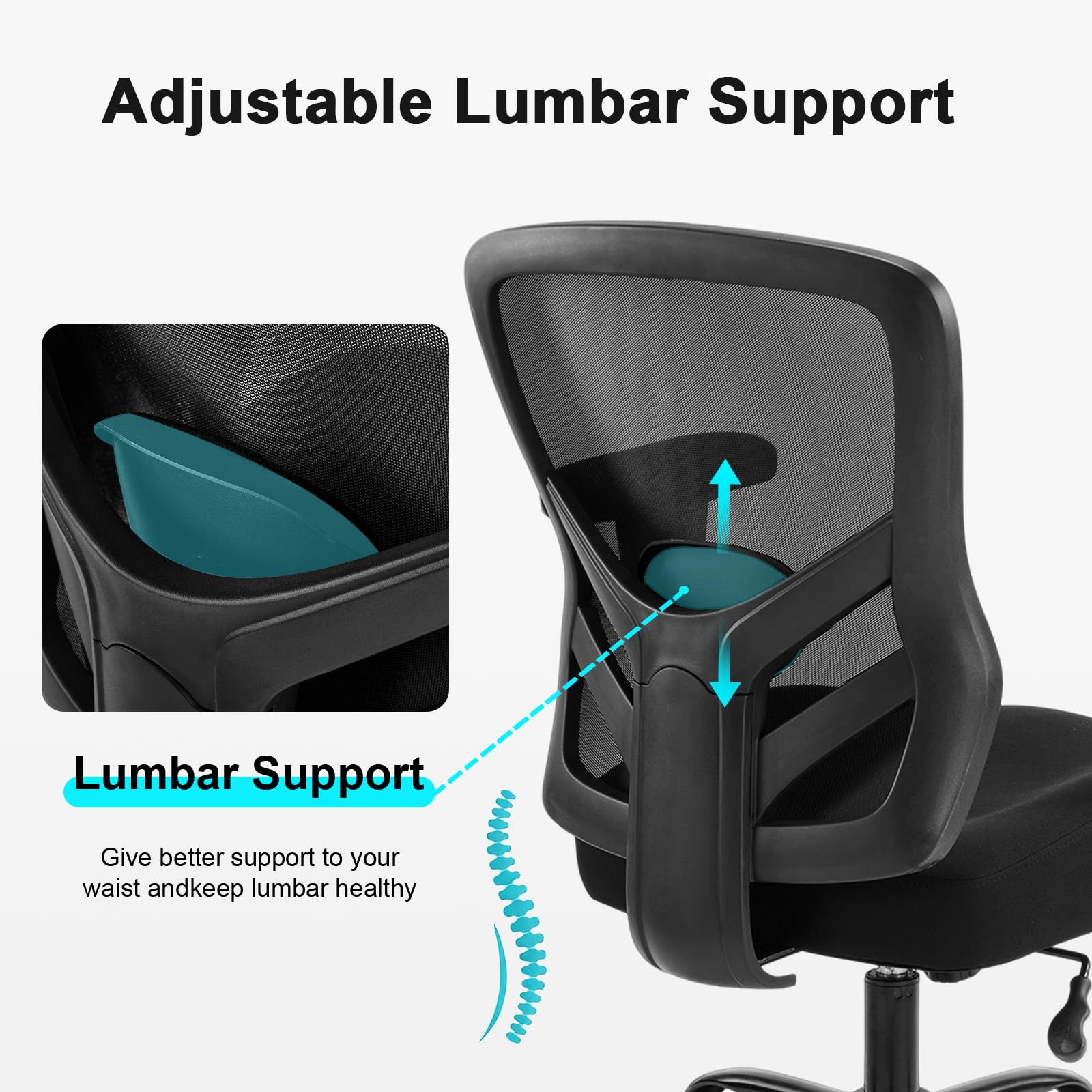 Ergonomic Mesh Office Chair with Lumbar Support