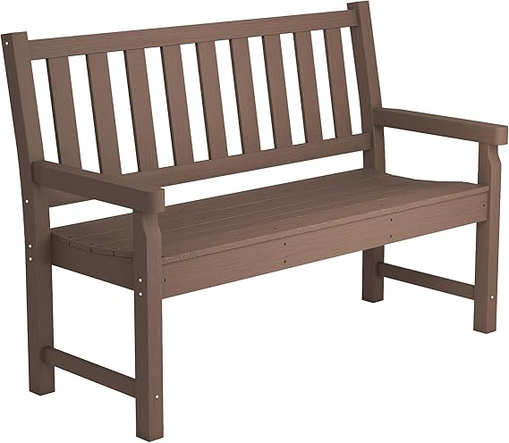 2-Person Outdoor HDPE Garden Bench
