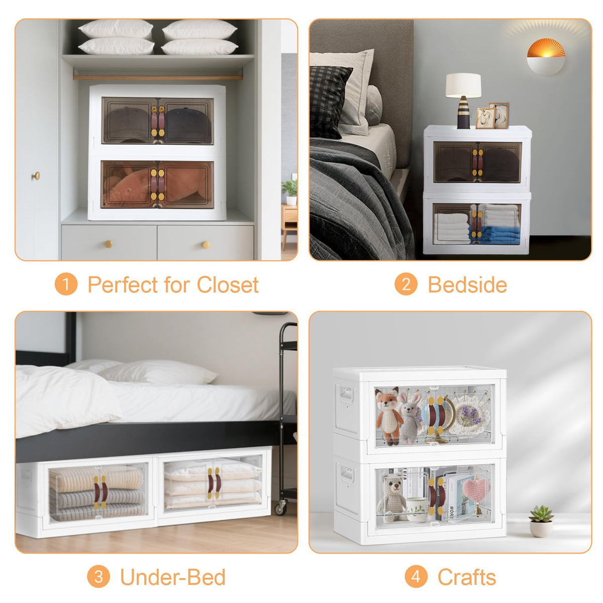 Stackable Folding Storage Cabinet