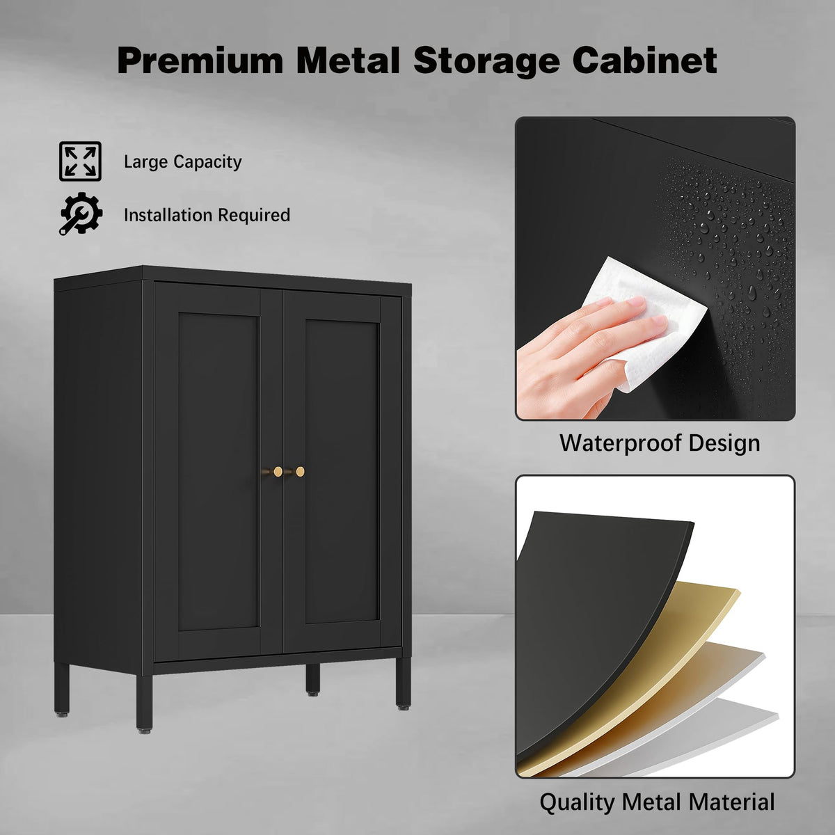2-Door Metal Storage Cabinet