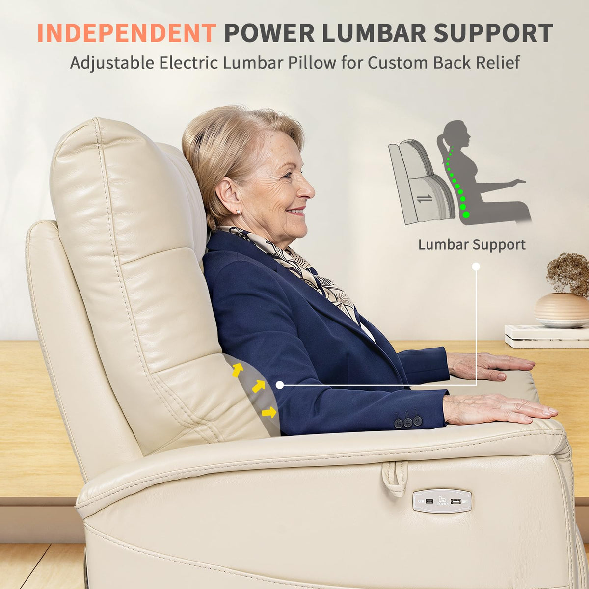 Dual Motor Wall Hugger Lift Recliner