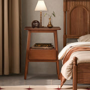 Bamboo Nightstand with Drawer