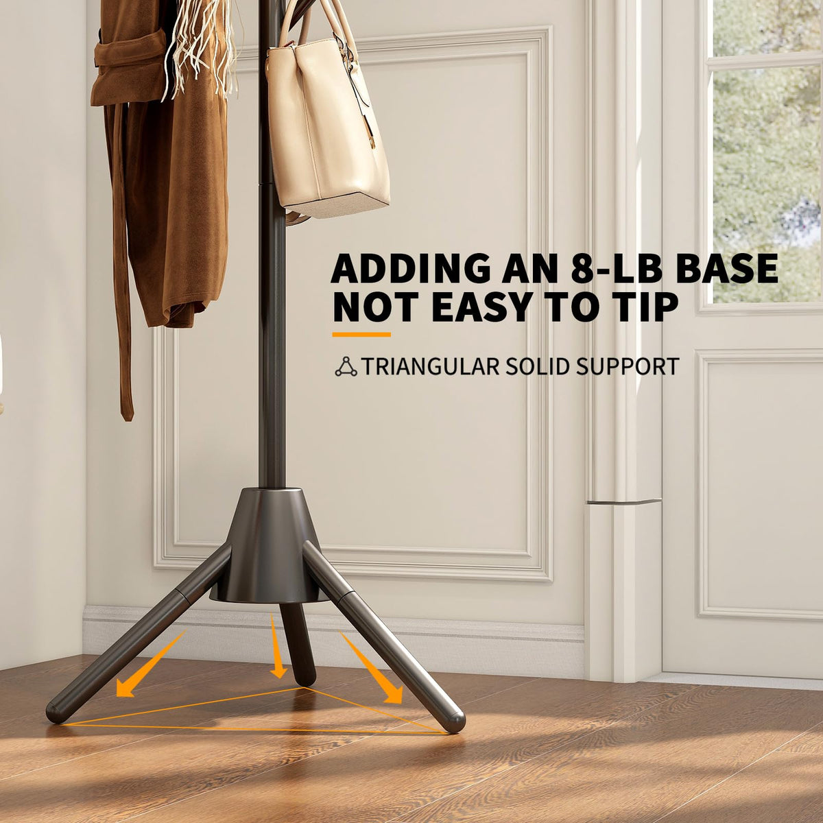 Adjustable Metal Coat Rack